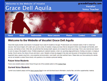 Tablet Screenshot of gracedellaquila.com